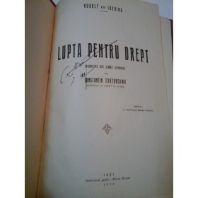 LUPTA PENTRU DREPT -  RUDOLF  VON  IHERING